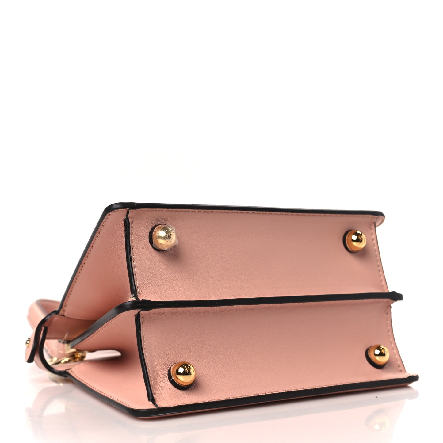Shiny Nappa Petite Peekaboo I SEE U Satchel Baby Pink