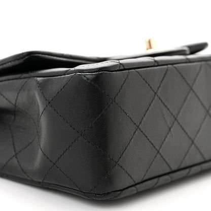 Chanel Lambskin Quilted Mini Rectangular Flap Black 9 of 12