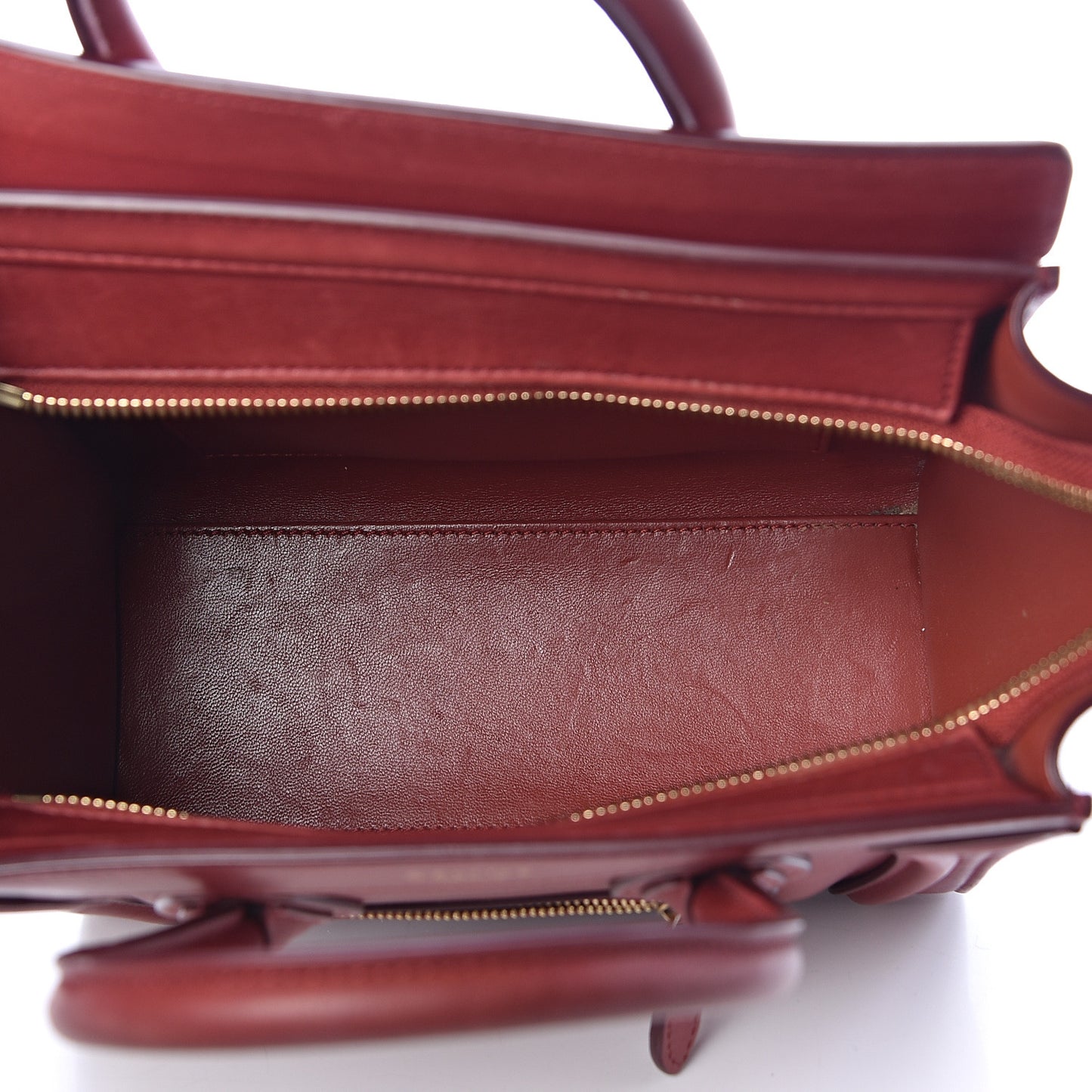 Smooth Calfskin Nano Luggage Red
