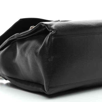 Givenchy Waxy Grained Calfskin Medium Pandora Pure Flap Bag Black 5 of 9