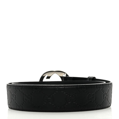 Gucci Guccissima Signature Interlocking G 40mm Belt 85 34 Black 2 of 4