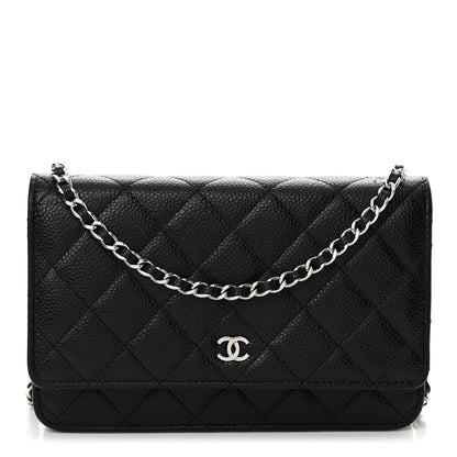 Chanel Caviar Quilted Wallet on Chain WOC Black 1 of 11