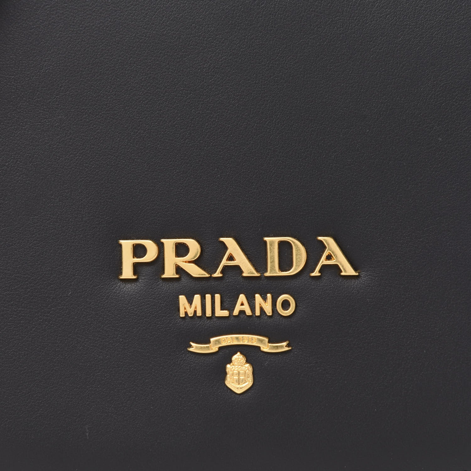 Prada City Calfskin Crocodile Calfskin Embossed Pionniere Saddle Bag Fuoco Black 9 of 9