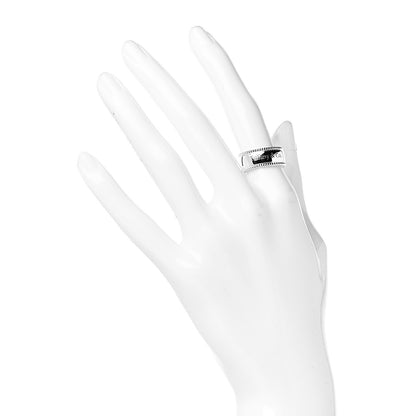 Tiffany Sterling Silver Milgrain I Love You Band Ring 52 6 2 of 6