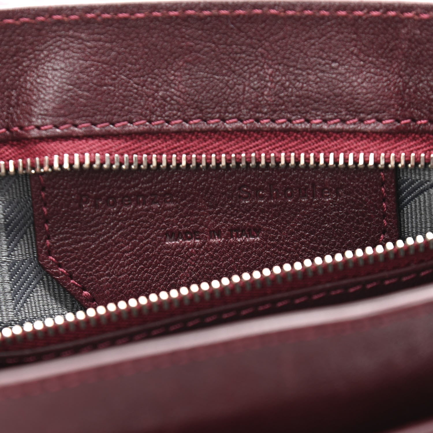 Proenza Schouler Lambskin Medium PS1 Satchel Burgundy 6 of 10