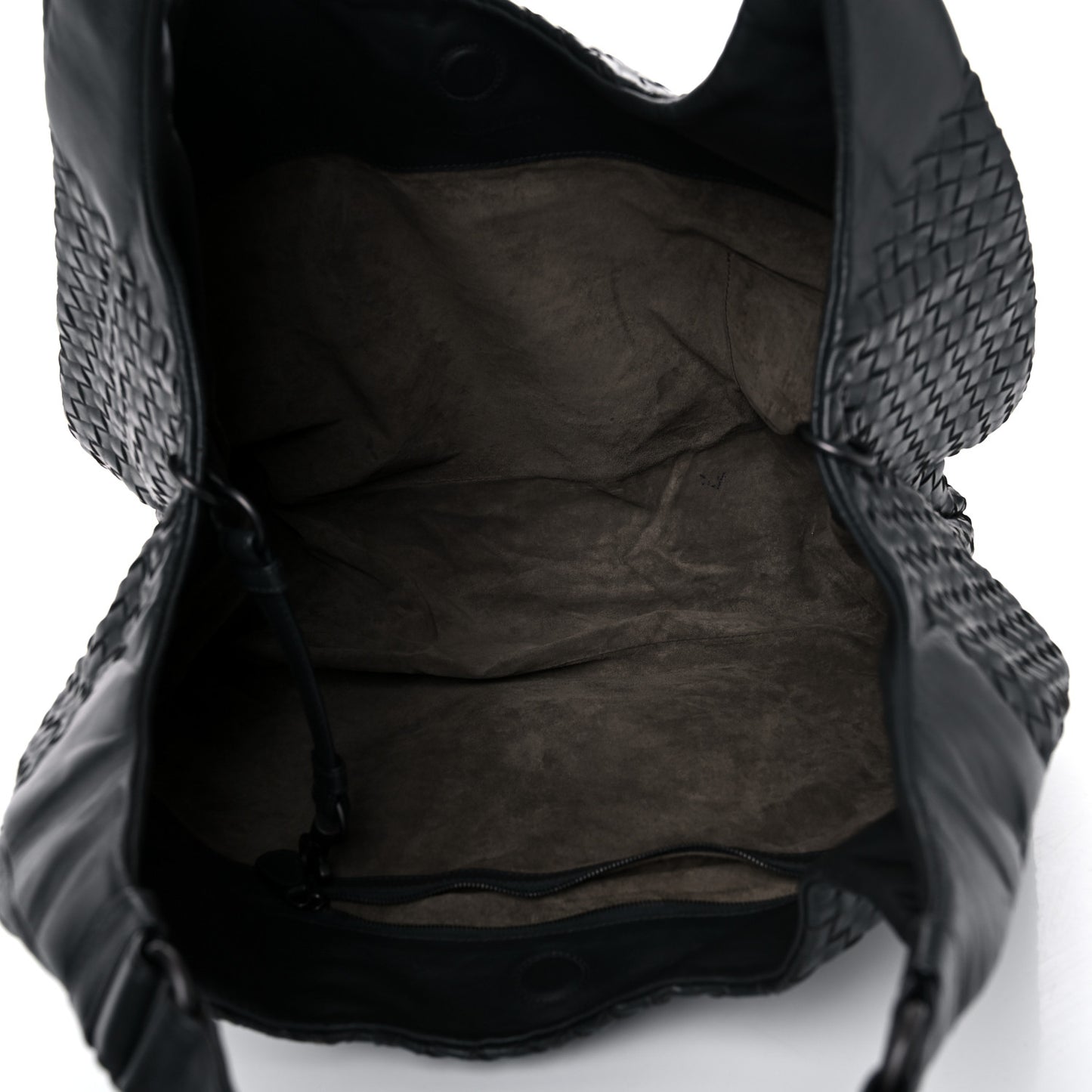 Nappa Intrecciato Large Campana Hobo Shadow