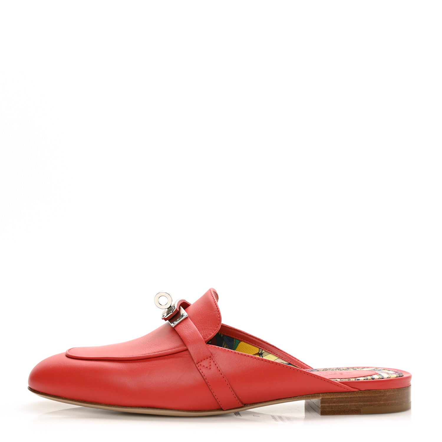 Hermes Calfskin Oz Mules 37 Orange Solaire 1 of 8