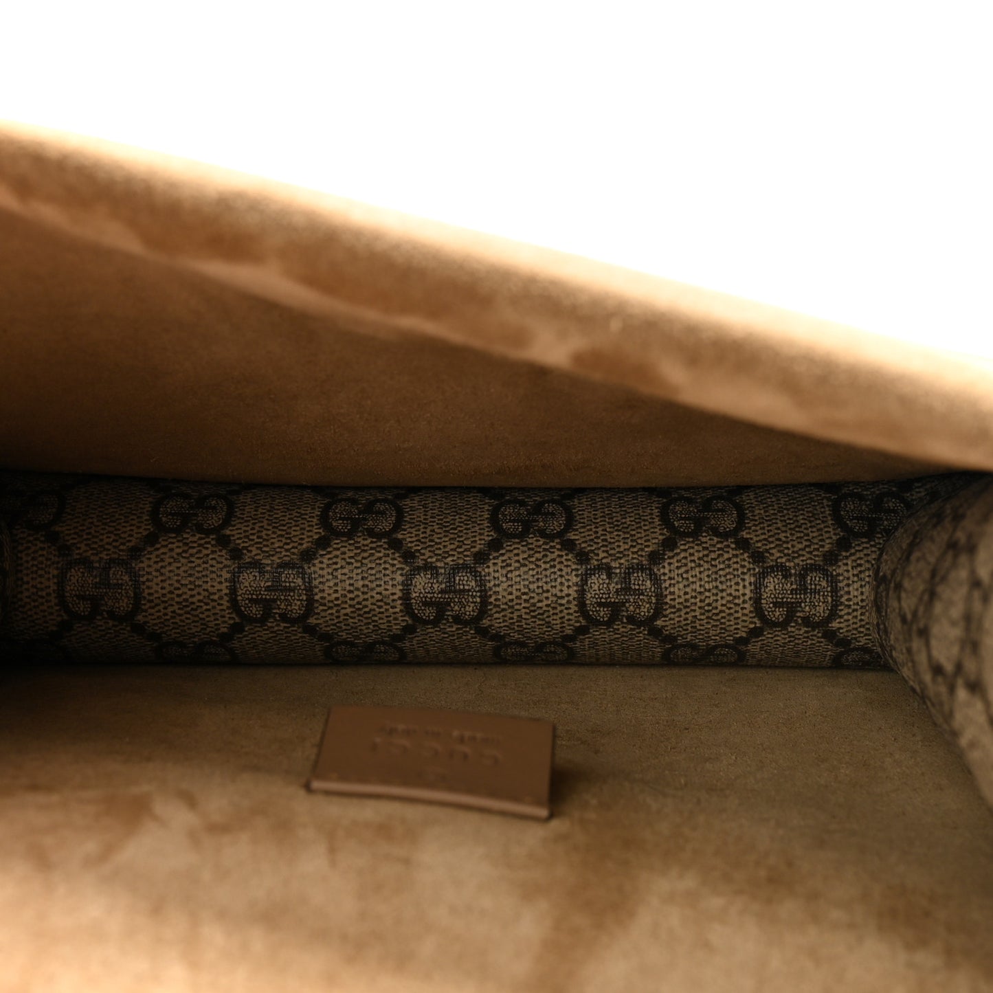 GG Supreme Monogram Mini Dionysus Shoulder Bag Taupe