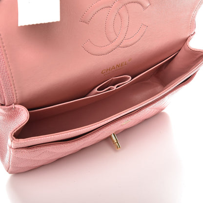 Chanel Caviar Quilted Medium Double Flap Pink 5 of 9
