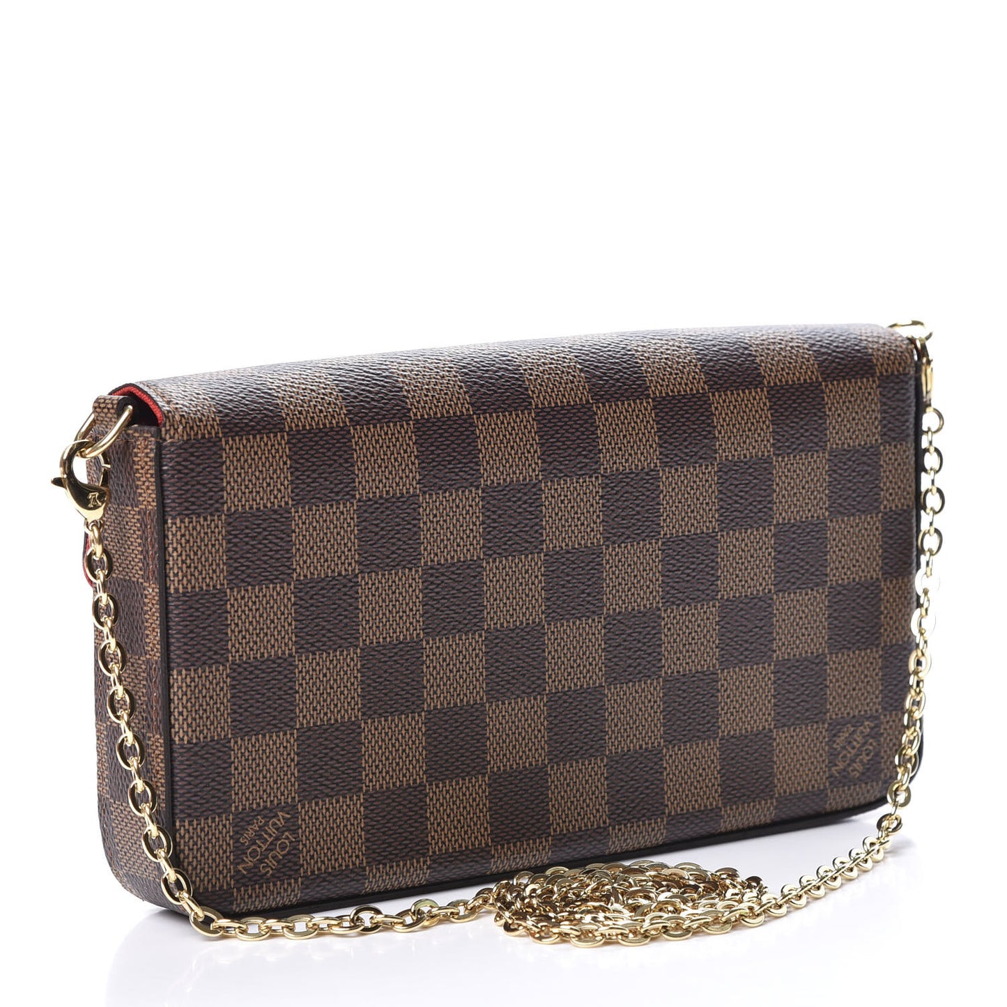Damier Ebene Pochette Felicie Chain Wallet