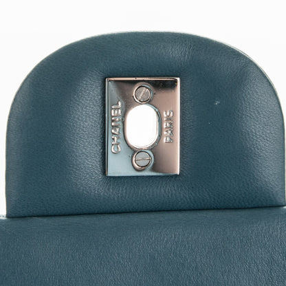 Chanel Lambskin Quilted Maxi Double Flap Blue 9 of 9