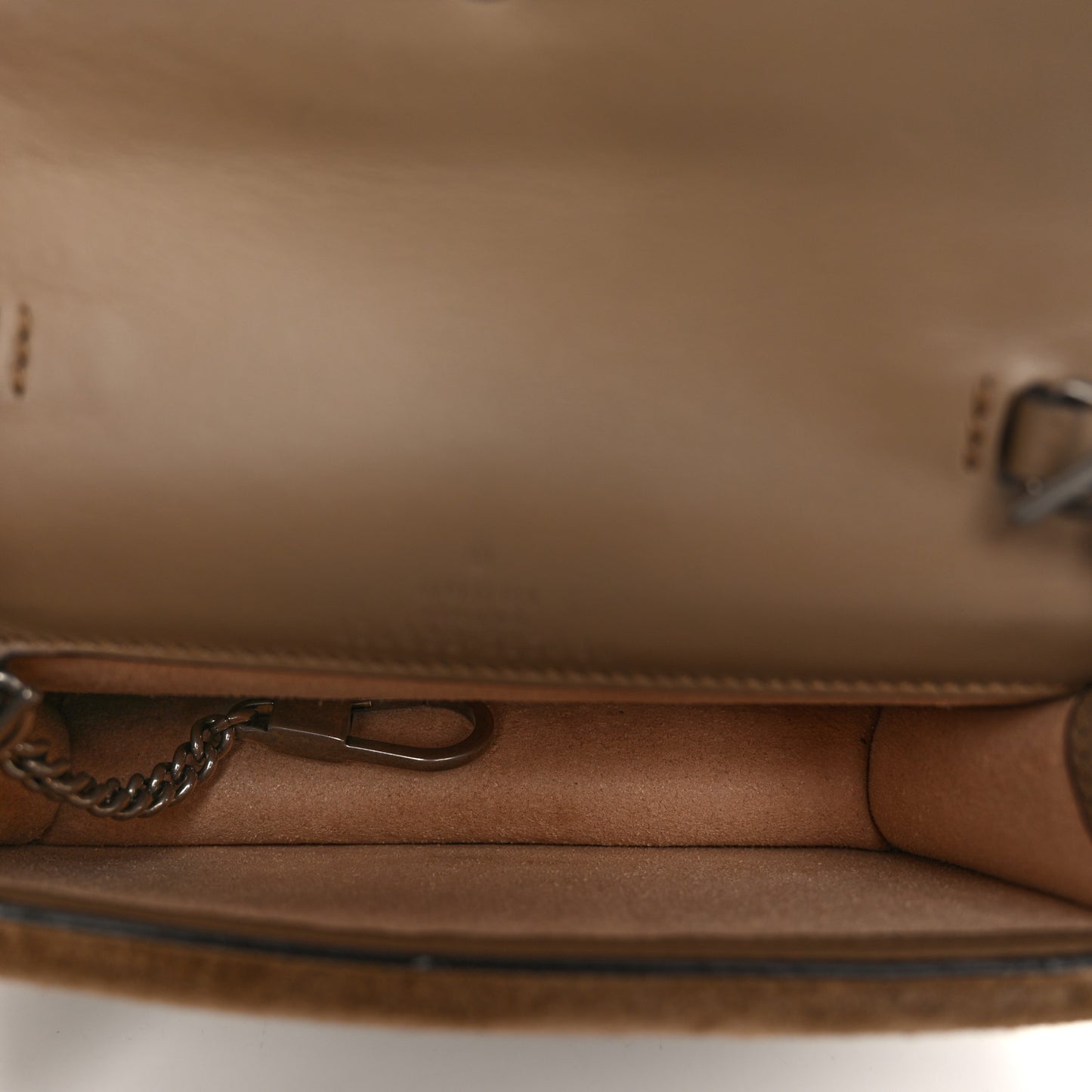 GG Supreme Monogram Super Mini Dionysus Shoulder Bag Taupe