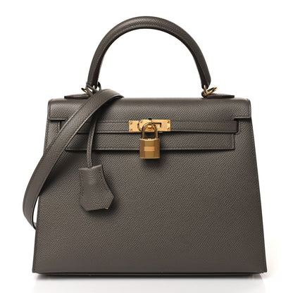 Hermes Epsom Kelly Sellier 25 Etain 1 of 10
