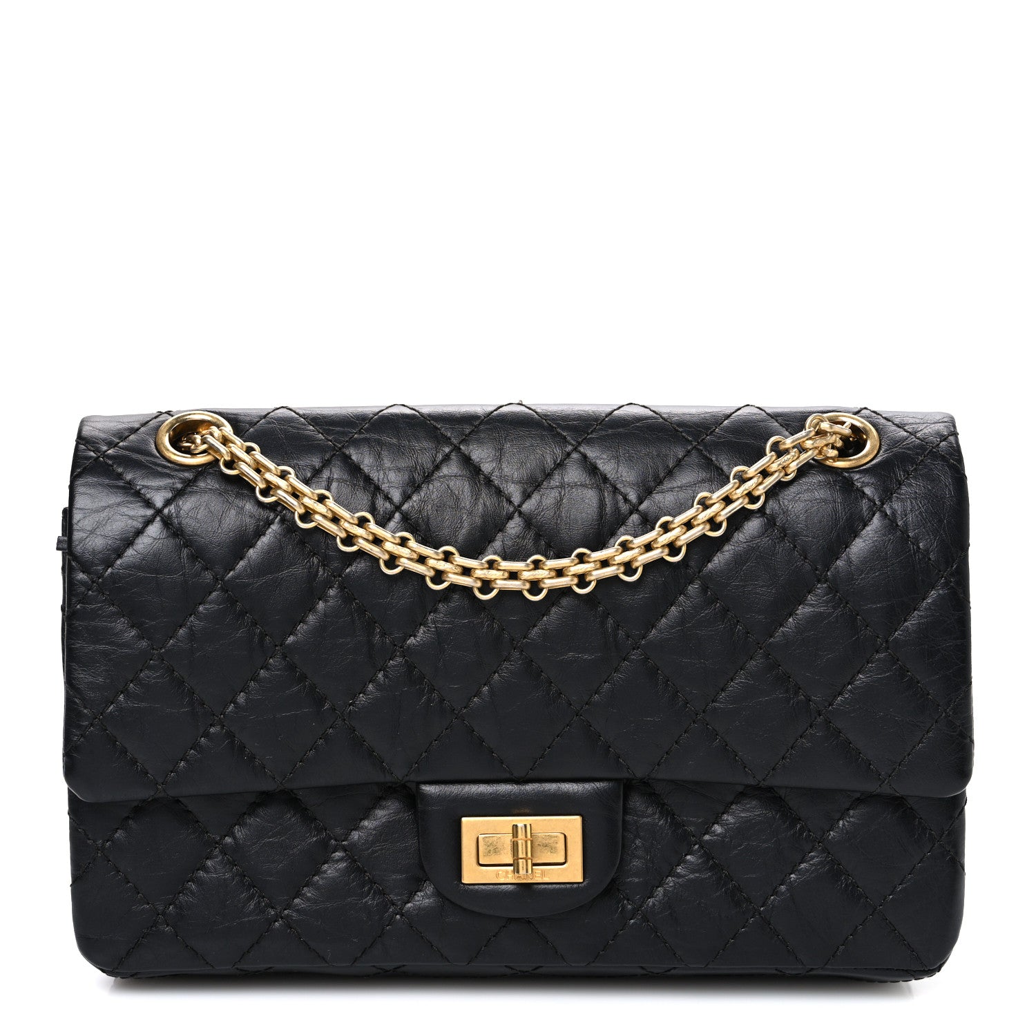 Chanel Aged Calfskin Quilted 2.55 Reissue 225 Flap Black 1 of 10