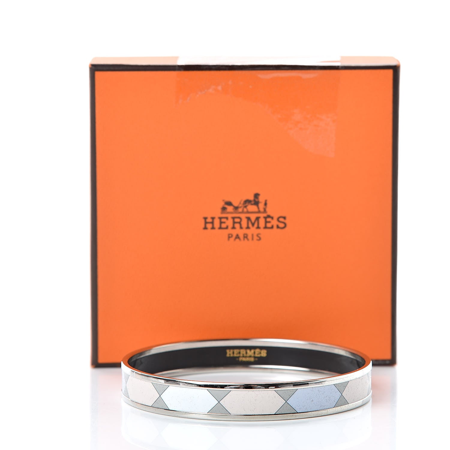 Hermes Enamel Printed Narrow Bracelet 70 6 of 6