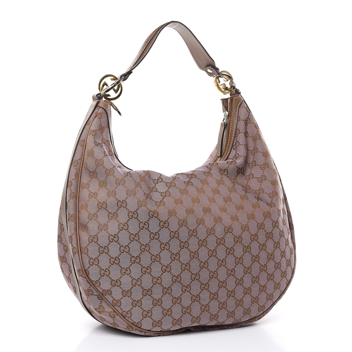 Monogram Large GG Twins Hobo Purple