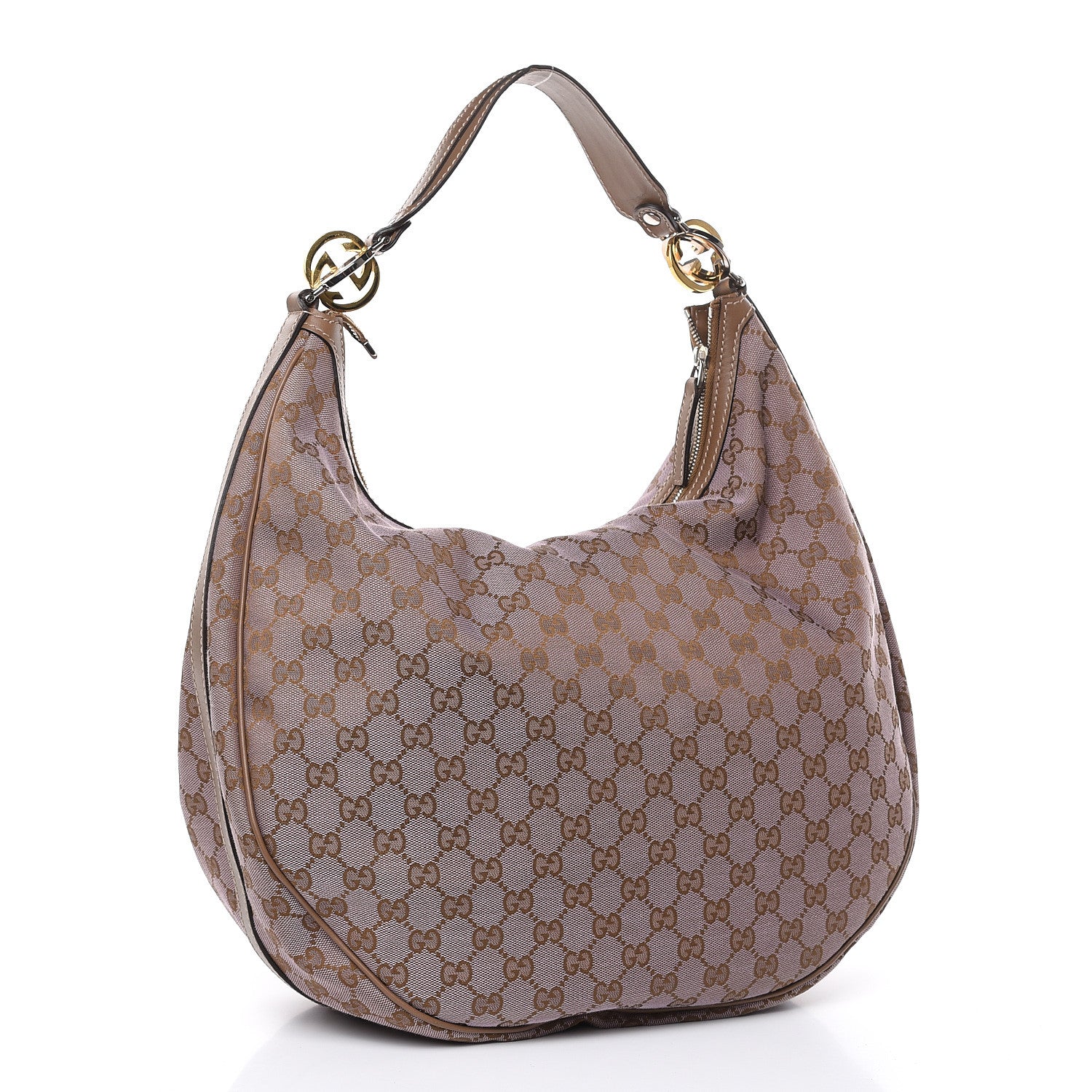 Gucci Monogram Large GG Twins Hobo Purple 3 of 10