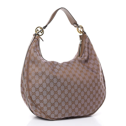 Gucci Monogram Large GG Twins Hobo Purple 3 of 10