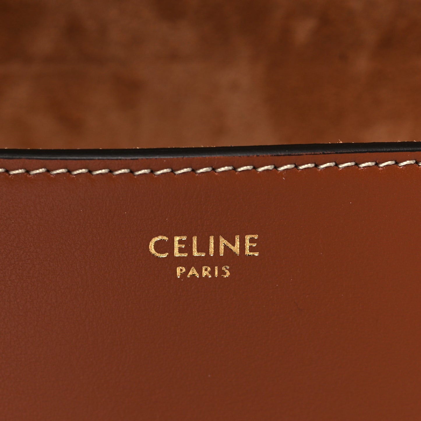 Smooth Calfskin Cuir Triomphe Folco Crossbody Bag Tan