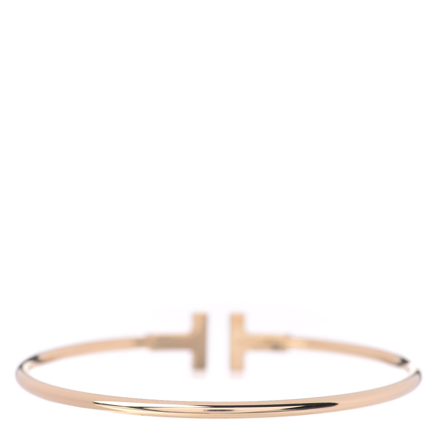 Tiffany 18K Yellow Gold T Wire Bracelet 3 of 5
