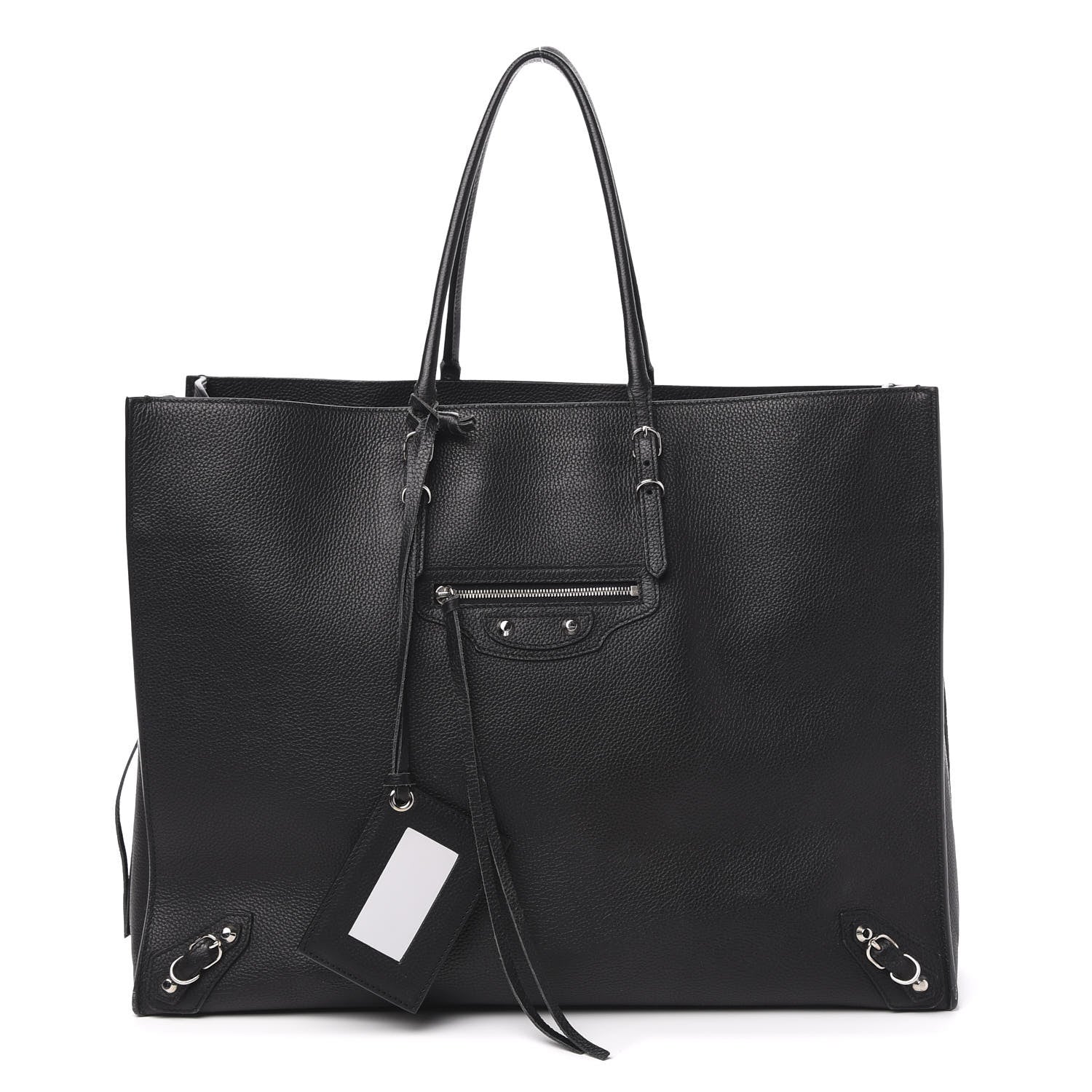 Balenciaga Supple Calfskin Papier A4 Zip Around Tote Black 1 of 14