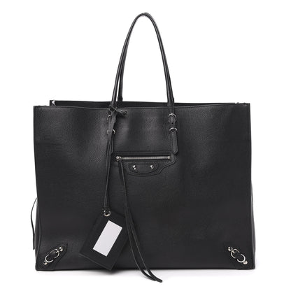 Balenciaga Supple Calfskin Papier A4 Zip Around Tote Black 1 of 14