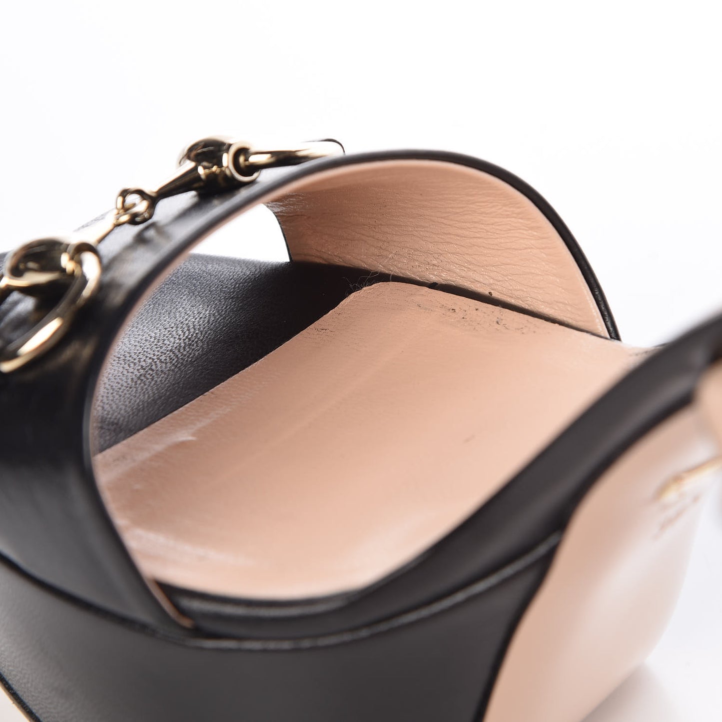 Malaga Kid Horsebit Platform Sandals 38.5 Black