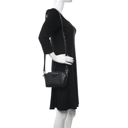 Givenchy Sugar Goatskin Nano Antigona Black 2 of 9