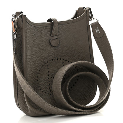 Hermes Taurillon Clemence Evelyne TPM Etain 3 of 12