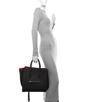 Celine Baby Grained Calfskin Medium Phantom Luggage Dark Taupe 2 of 10