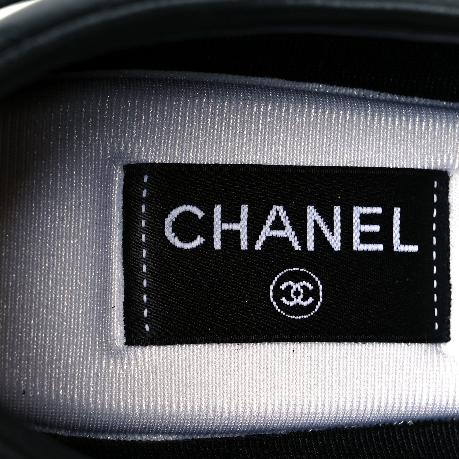 Chanel Calfskin Suede Quilted Womens Sneakers 40.5 Black 8 of 9
