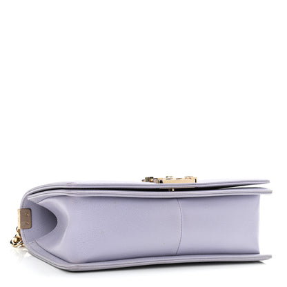 Chanel Caviar Quilted Medium Boy Flap Light Purple 4 of 13