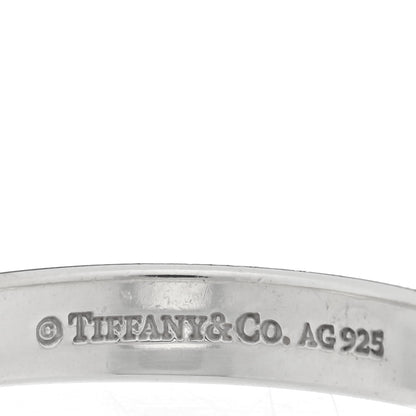 Tiffany Sterling Silver Enamel Return to Tiffany Double Heart Ring 52 6 Blue 4 of 4