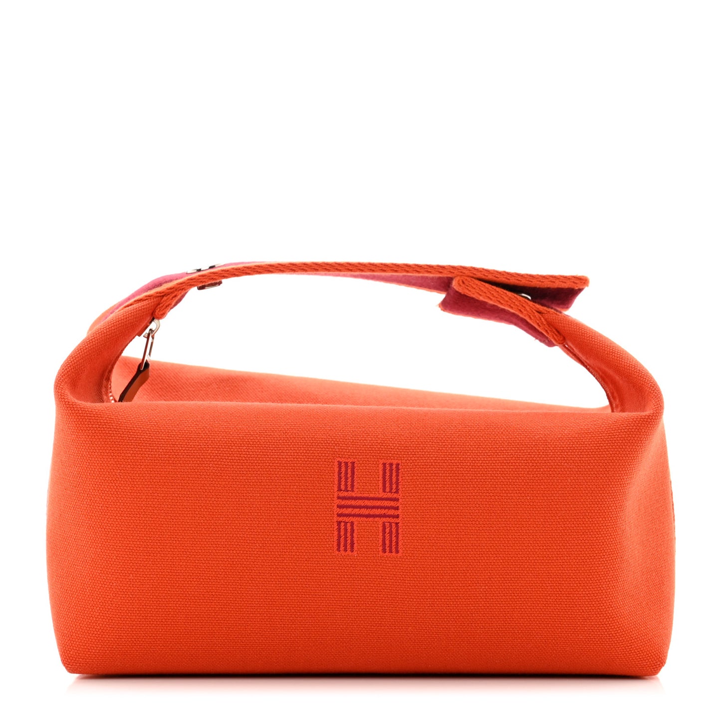 Canvas Small Bride-A-Brac Pouch Orange Burgundy