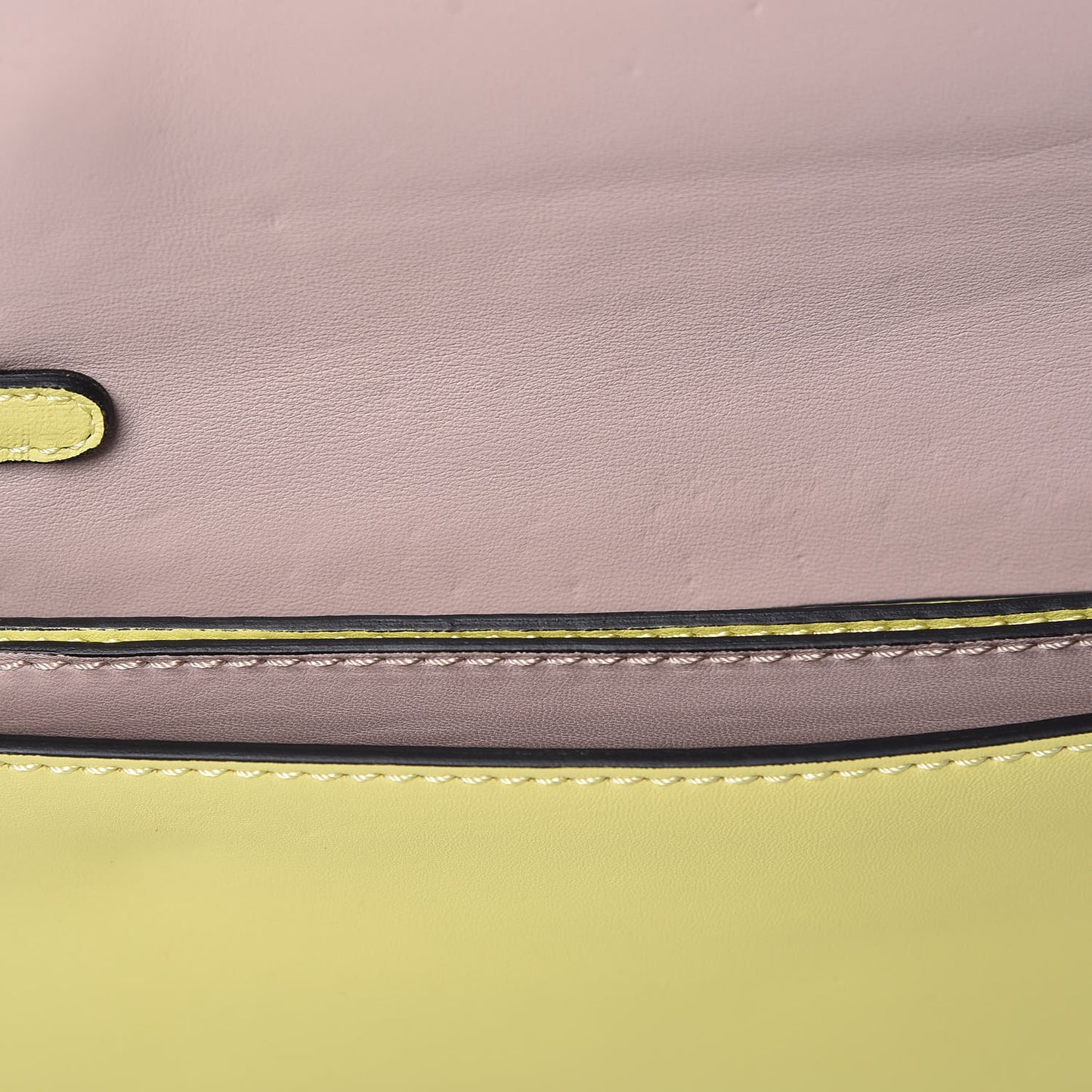 Nappa Monochrome Rockstud Wristlet Clutch Soft Yellow