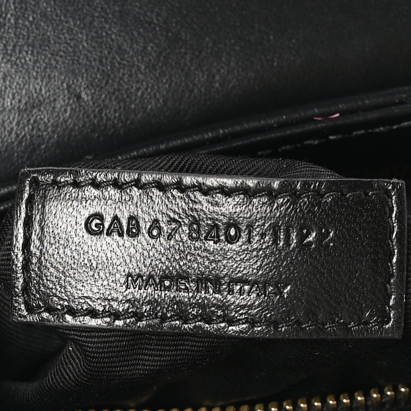 Calfskin Y Quilted Monogram Toy Loulou Crossbody Bag Black