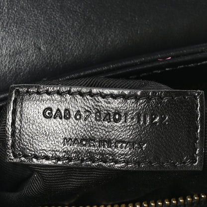 Saint Laurent Calfskin Y Quilted Monogram Toy Loulou Crossbody Bag Black 7 of 10