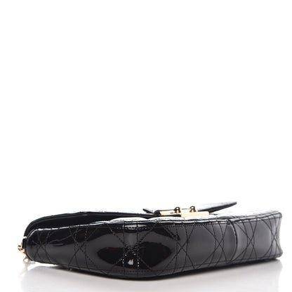 Christian Dior Patent Cannage Miss Dior Promenade Pouch Black 5 of 8