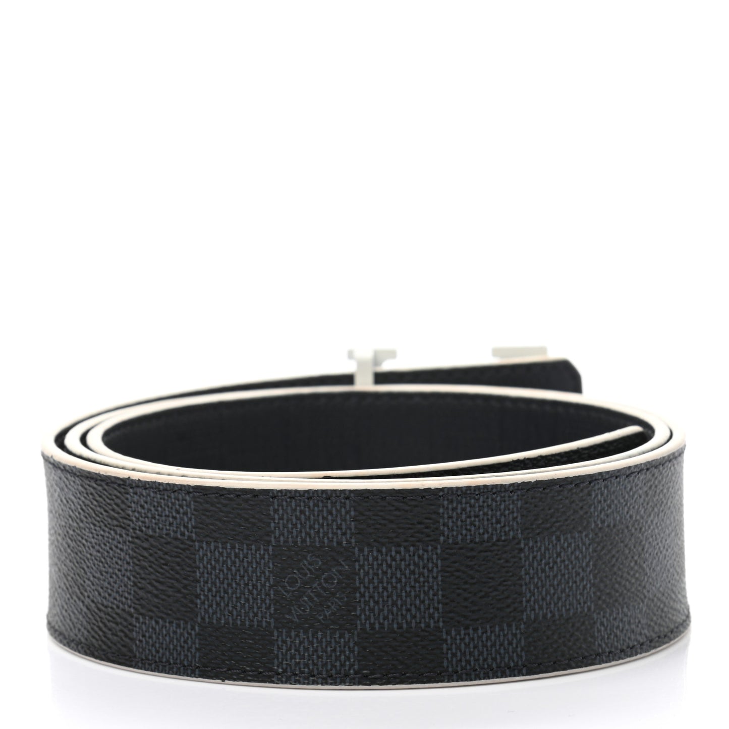 Damier Cobalt Calfskin 40mm LV Initiales Reversible Belt 95 38