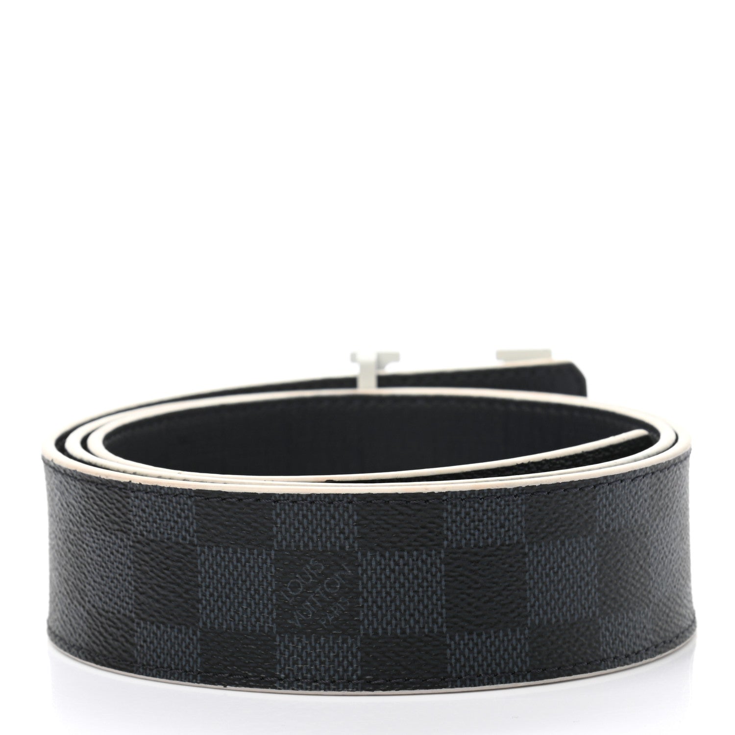 Louis Vuitton Damier Cobalt Calfskin 40mm LV Initiales Reversible Belt 95 38 2 of 7
