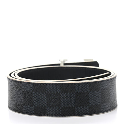 Louis Vuitton Damier Cobalt Calfskin 40mm LV Initiales Reversible Belt 95 38 2 of 7