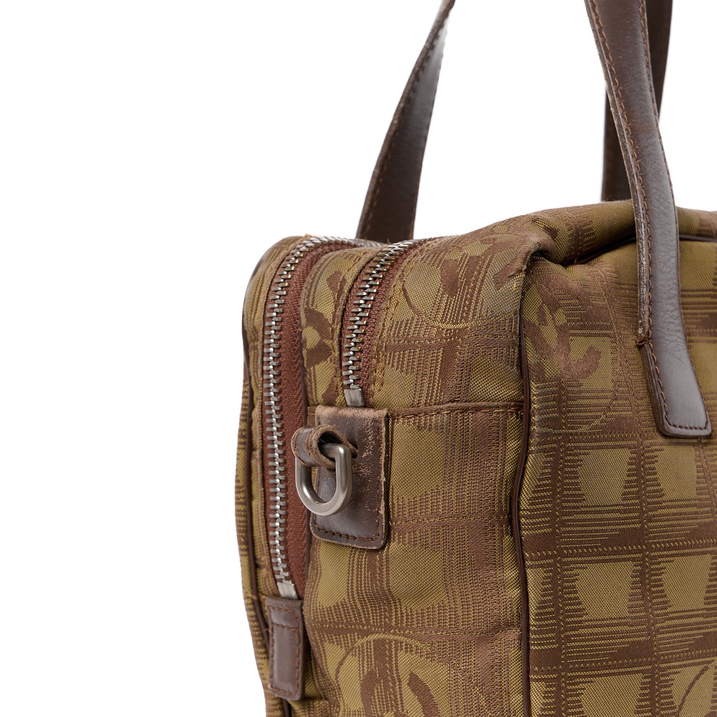 Nylon Mini Travel Tote Brown