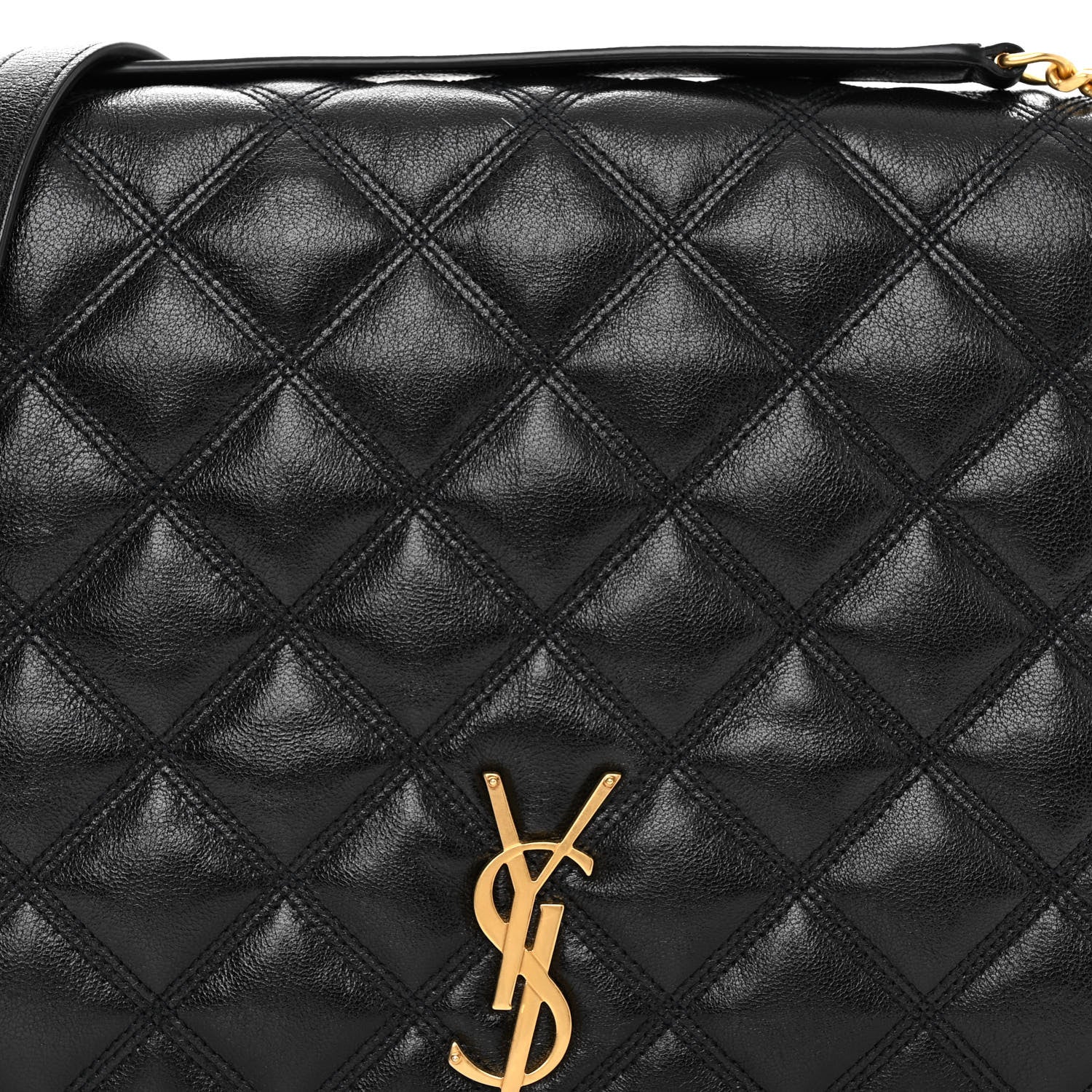 Saint Laurent SAINT LAURENT Lambskin Quilted Small Becky Chain Bag Black 7 of 9