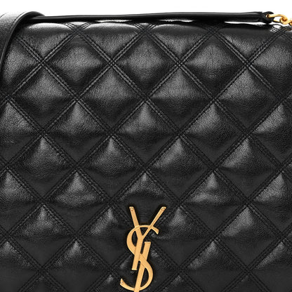 Saint Laurent SAINT LAURENT Lambskin Quilted Small Becky Chain Bag Black 7 of 9