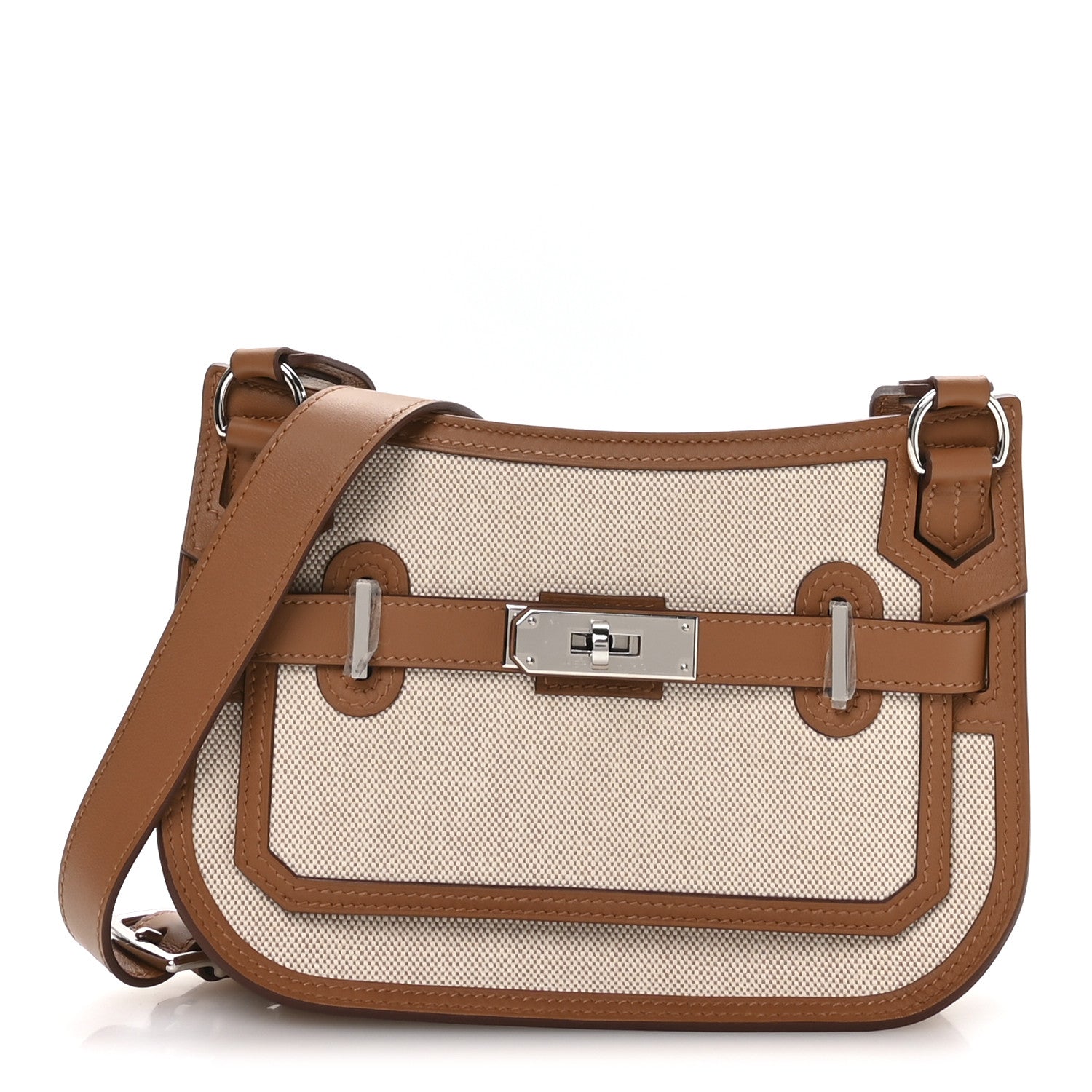 Hermes Toile Swift Mini Jypsiere Ecru Beige Gold 1 of 21