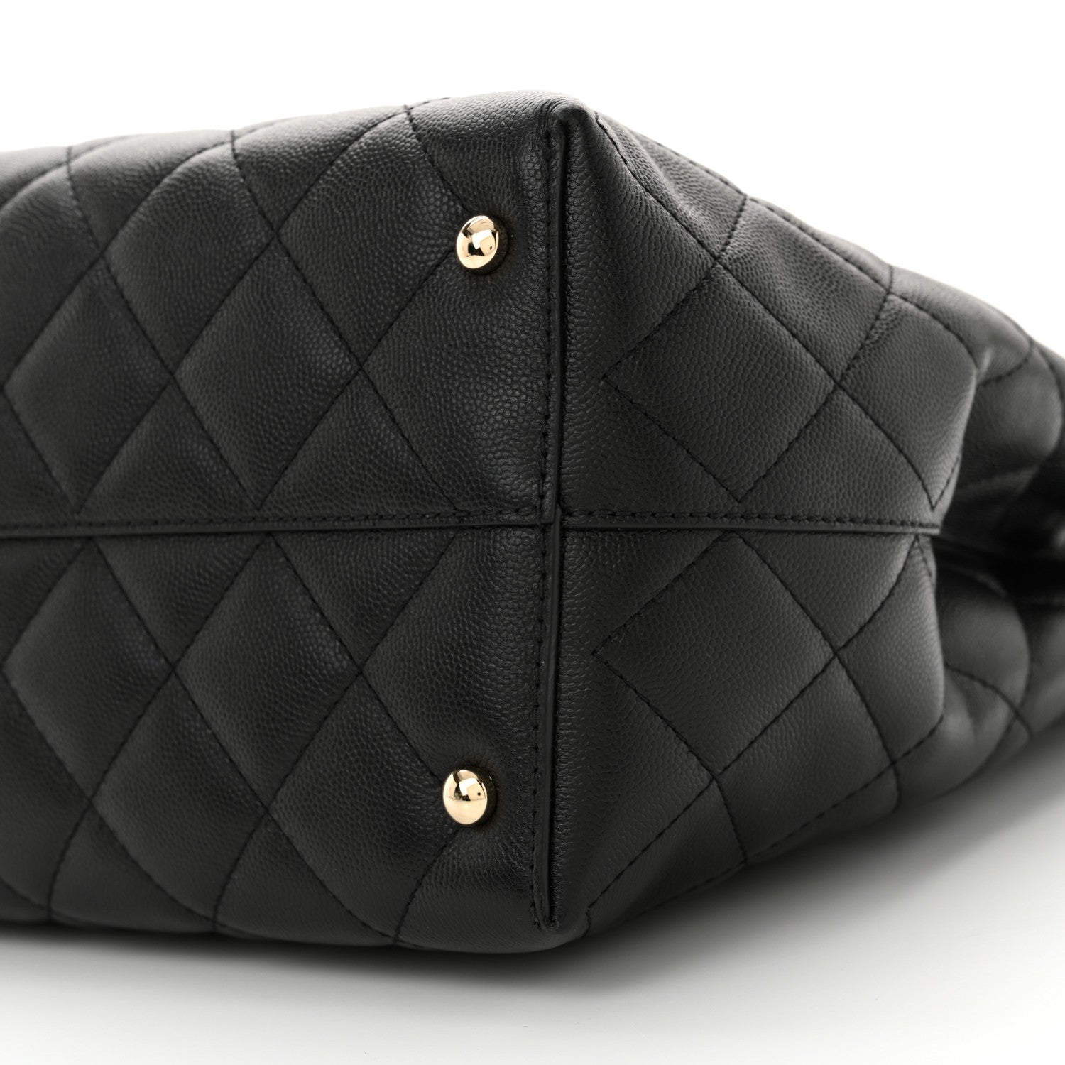Chanel Caviar Quilted Small Shopping Tote Black 10 of 11