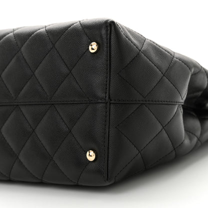 Chanel Caviar Quilted Small Shopping Tote Black 10 of 11