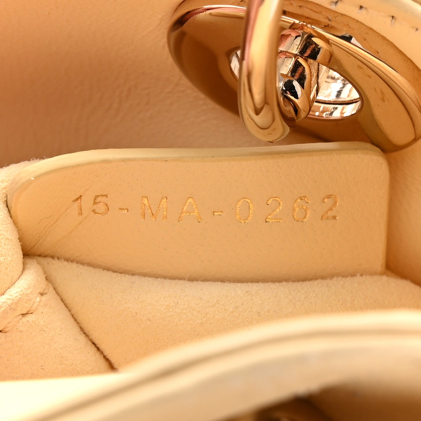 Lambskin Cannage Micro Lady Dior Soft Yellow
