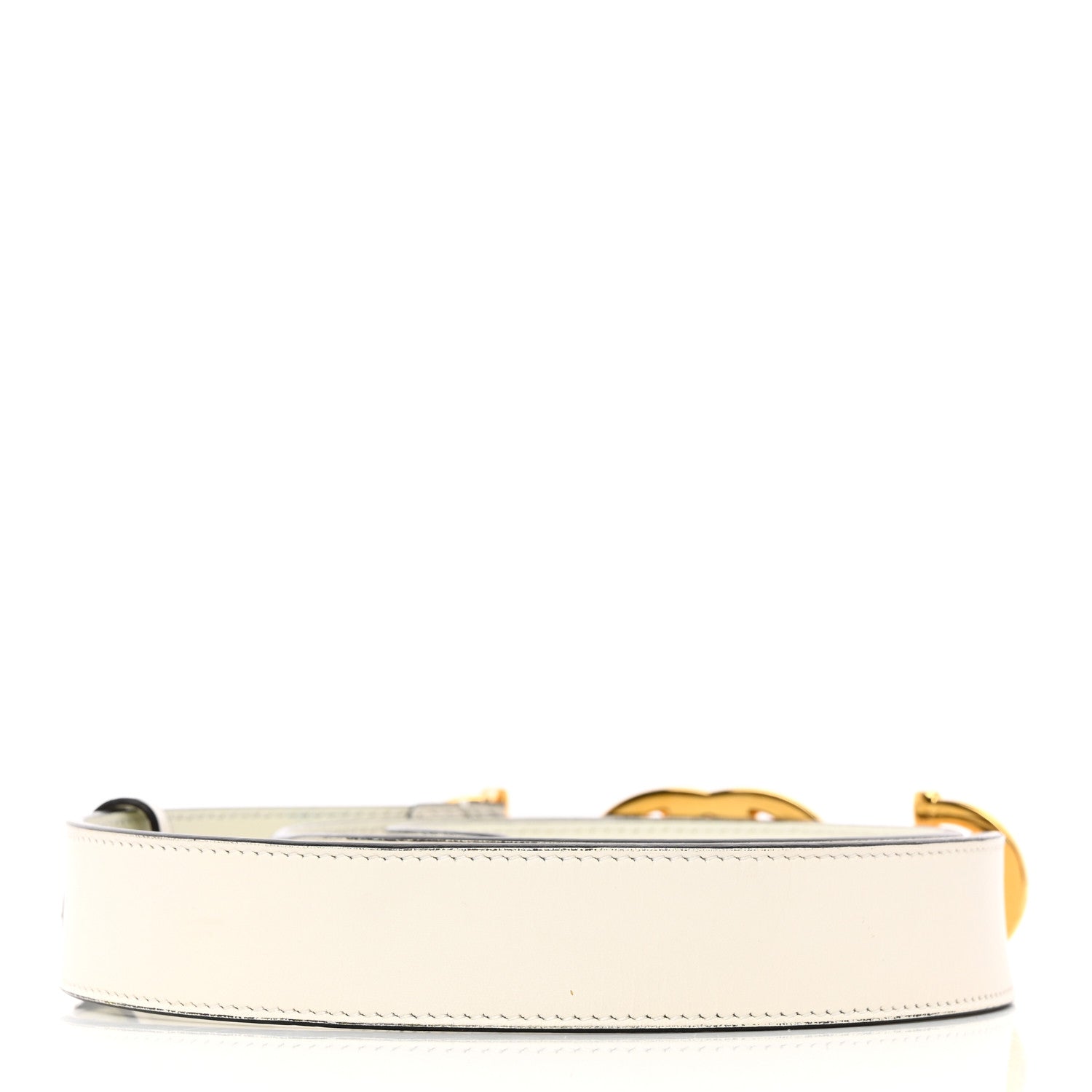 Gucci Calfskin Trapuntata Zumi 30mm Belt 85 34 White 2 of 9