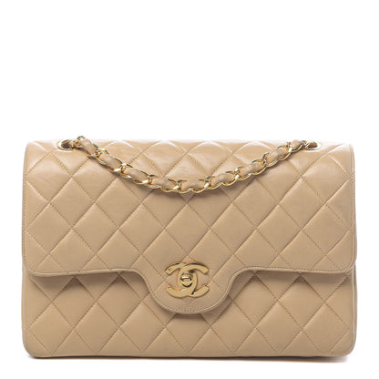 Chanel Lambskin Quilted Small Double Flap Beige 1 of 17